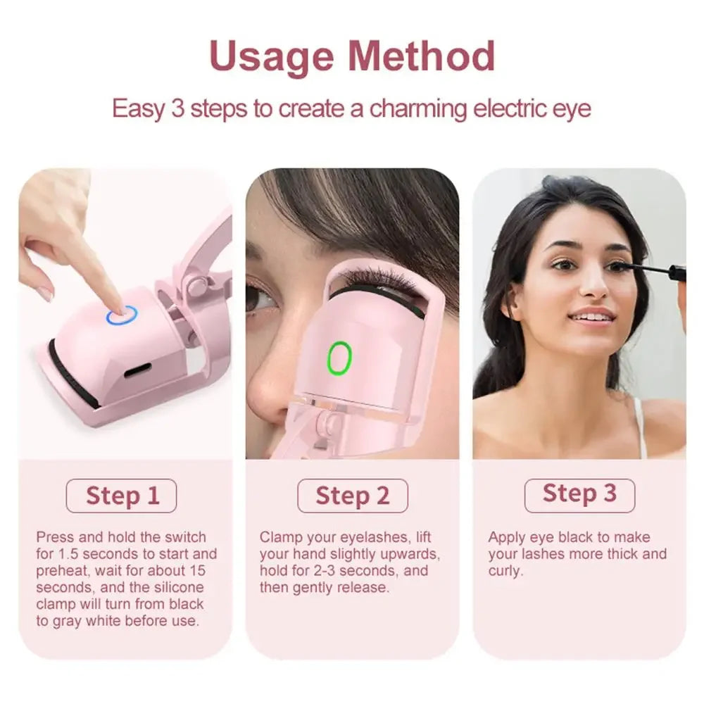 Heated Eyelash Curcler (USB Rechargeable)